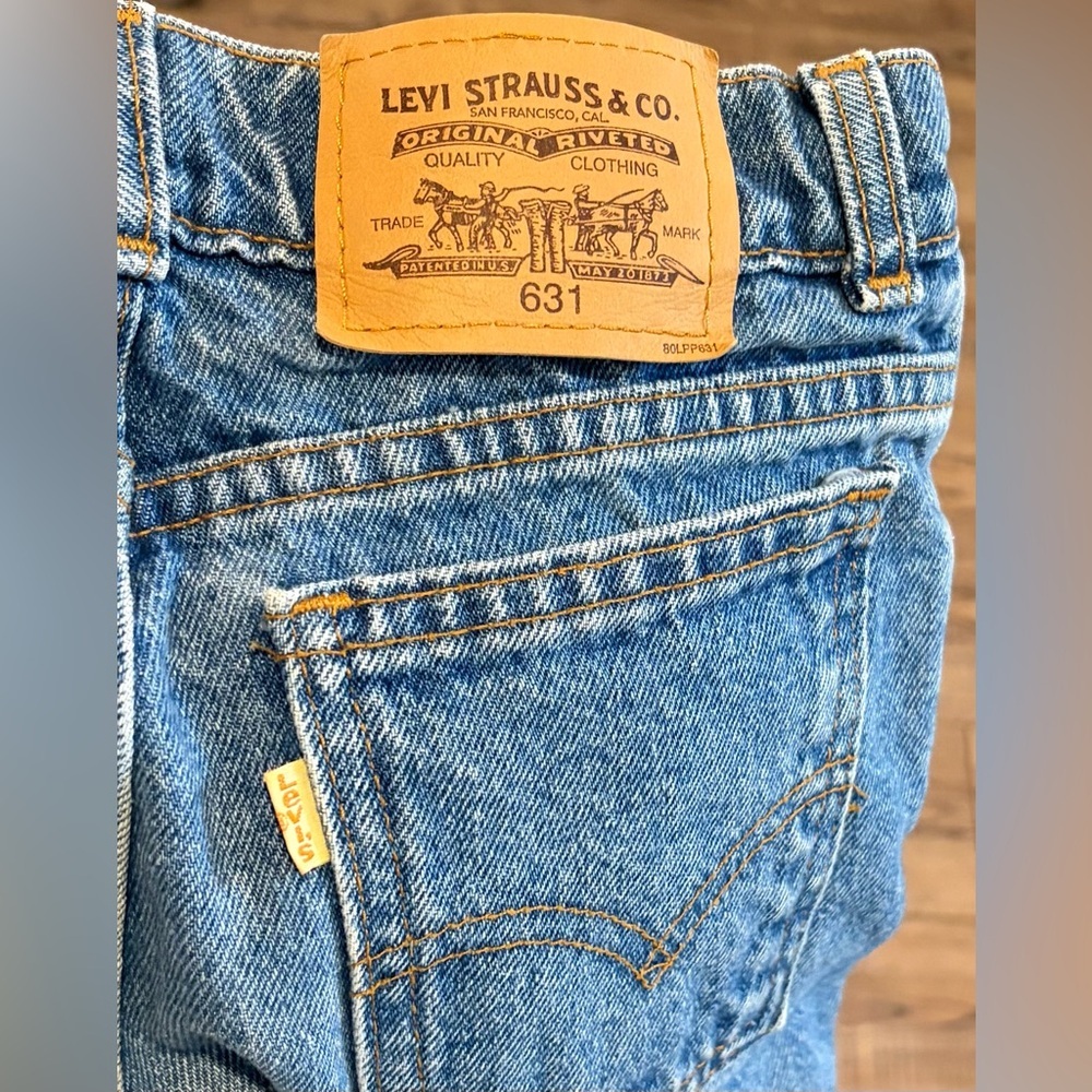 Vintage Levi’s Orange Tab 631 Jeans 24x29 | Youth 16 | 90s High Rise Straight - Picture 4 of 11